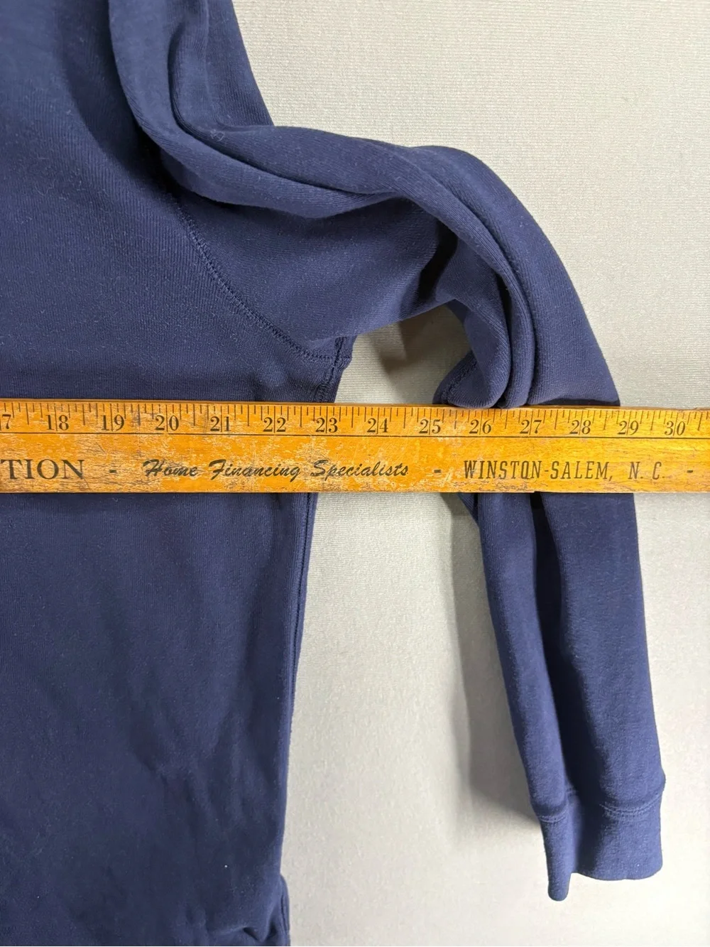J.Crew Men Long Sleeve Shirt cotton henley Navy Size XL
